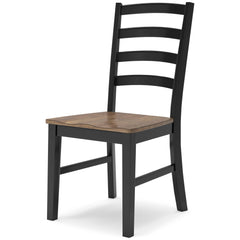 Wildenauer Brown & Black Dining Room Chair (Set of 2) - Ornate Home