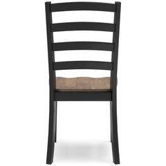 Wildenauer Brown & Black Dining Room Chair (Set of 2) - Ornate Home