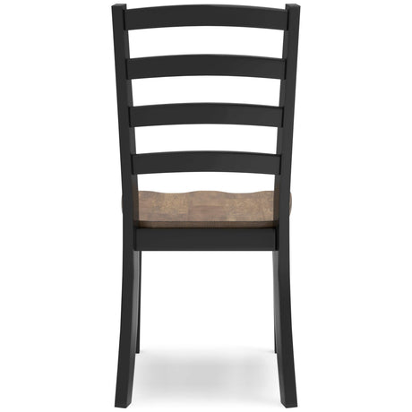Wildenauer Brown & Black Dining Room Chair (Set of 2) - Ornate Home
