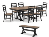 Wildenauer Brown & Black Dining Room Set / 8pc (Online Special Price) - Ornate Home