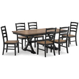 Wildenauer Brown & Black Dining Room Set / 8pc - Ornate Home