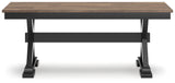 Wildenauer Brown/Black Dining Table, 2 Chairs and 2 Benches (Online Special Price) - Ornate Home