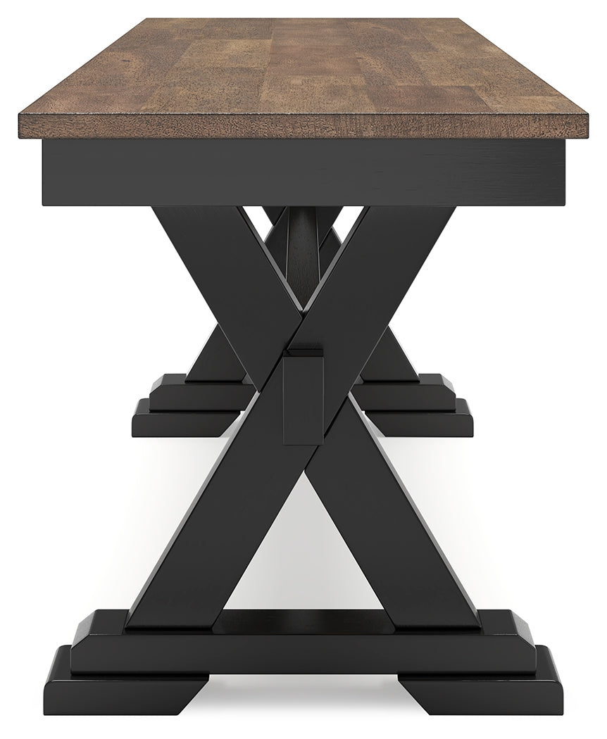 Wildenauer Brown/Black Dining Table, 2 Chairs and 2 Benches (Online Special Price) - Ornate Home
