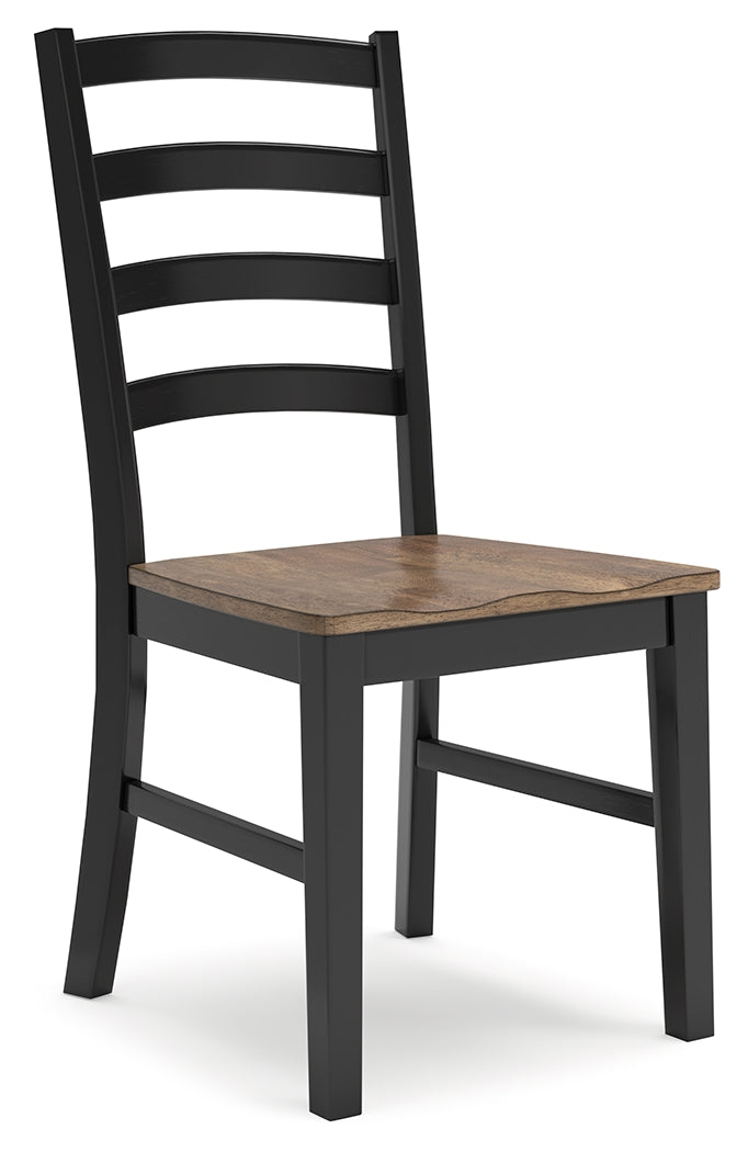 Wildenauer Brown/Black Dining Table, 2 Chairs and 2 Benches (Online Special Price) - Ornate Home