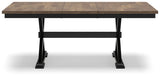 Wildenauer Brown/Black Dining Table, 2 Chairs and 2 Benches (Online Special Price) - Ornate Home