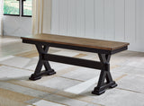 Wildenauer Brown/Black Dining Table, 2 Chairs and 2 Benches (Online Special Price) - Ornate Home