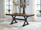 Wildenauer Brown/Black Dining Table, 2 Chairs and 2 Benches (Online Special Price) - Ornate Home
