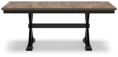 Wildenauer Brown/Black Dining Table, 2 Chairs and 2 Benches - Ornate Home