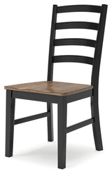 Wildenauer Brown/Black Dining Table and 8 Chairs (Online Special Price) - Ornate Home