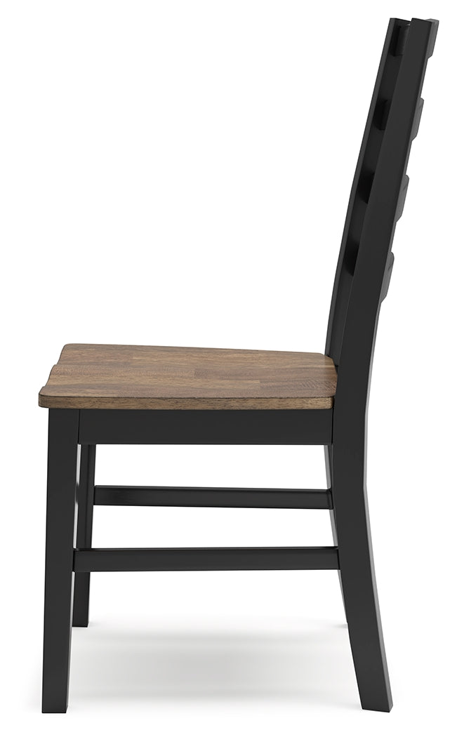 Wildenauer Brown/Black Dining Table and 8 Chairs (Online Special Price) - Ornate Home