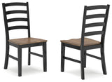 Wildenauer Brown/Black Dining Table and 8 Chairs (Online Special Price) - Ornate Home