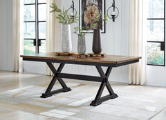 Wildenauer Brown/Black Dining Table and 8 Chairs - Ornate Home