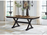 Wildenauer Brown & Black Dining Table w/ Extension (Online Special Price) - Ornate Home