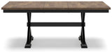 Wildenauer Brown & Black Dining Table w/ Extension (Online Special Price) - Ornate Home