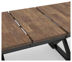 Wildenauer Brown & Black Dining Table w/ Extension - Ornate Home
