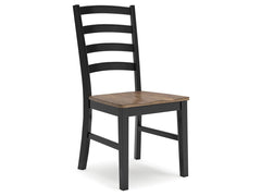 Wildenauer Brown/Black Extension Dining Table w/6 Chairs - Ornate Home