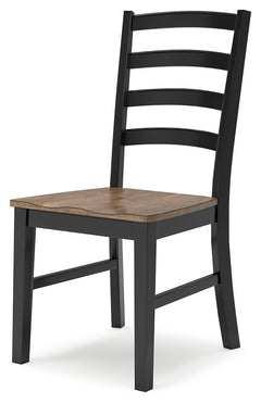 Wildenauer Brown/Black Extension Dining Table w/6 Chairs - Ornate Home