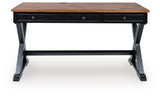 Wildenauer Brown/Black Home Office Desk (Online Special Price) - Ornate Home