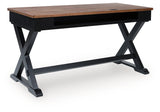 Wildenauer Brown/Black Home Office Desk (Online Special Price) - Ornate Home