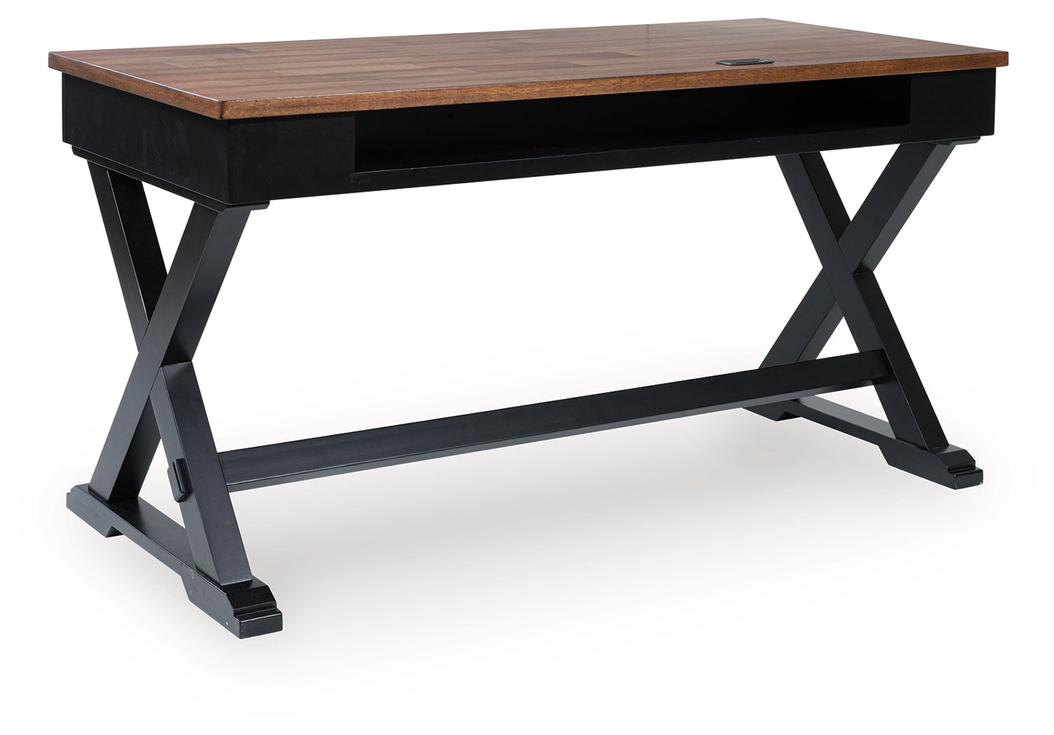 Wildenauer Brown/Black Home Office Desk (Online Special Price) - Ornate Home