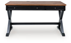 Wildenauer Brown/Black Home Office Desk - Ornate Home