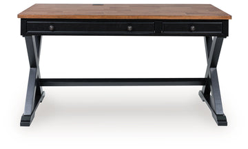 Wildenauer Brown/Black Home Office Desk - Ornate Home