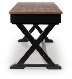 Wildenauer Brown/Black Home Office Desk - Ornate Home
