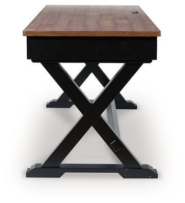 Wildenauer Brown/Black Home Office Desk - Ornate Home