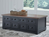 Wildenauer Brown/Black Lift Top Cocktail Table (Online Special Price) - Ornate Home