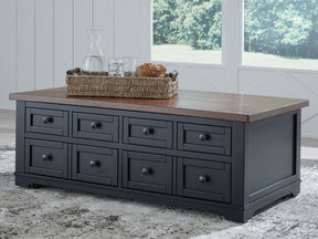 Wildenauer Brown/Black Lift Top Cocktail Table (Online Special Price) - Ornate Home