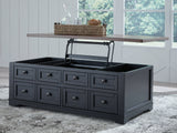 Wildenauer Brown/Black Lift Top Cocktail Table (Online Special Price) - Ornate Home