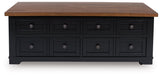 Wildenauer Brown/Black Lift Top Cocktail Table (Online Special Price) - Ornate Home