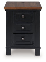 Wildenauer Brown/Black Lift-top Coffee Table and 2 Chairside End Tables (Online Special Price) - Ornate Home
