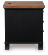Wildenauer Brown/Black Lift-top Coffee Table and 2 Chairside End Tables (Online Special Price) - Ornate Home