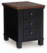 Wildenauer Brown/Black Lift-top Coffee Table and 2 Chairside End Tables - Ornate Home