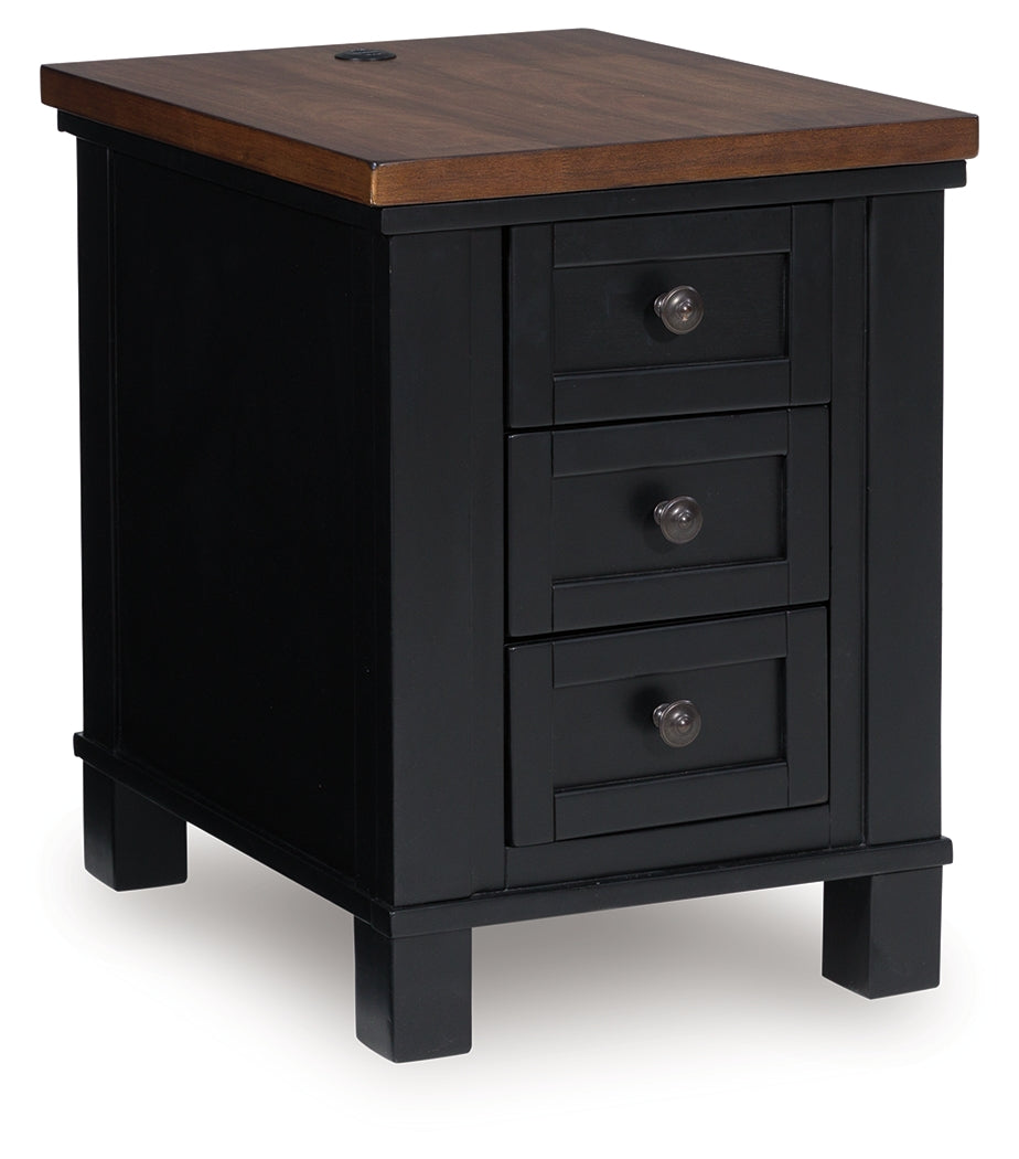 Wildenauer Brown/Black Lift-top Coffee Table and 2 Chairside End Tables - Ornate Home