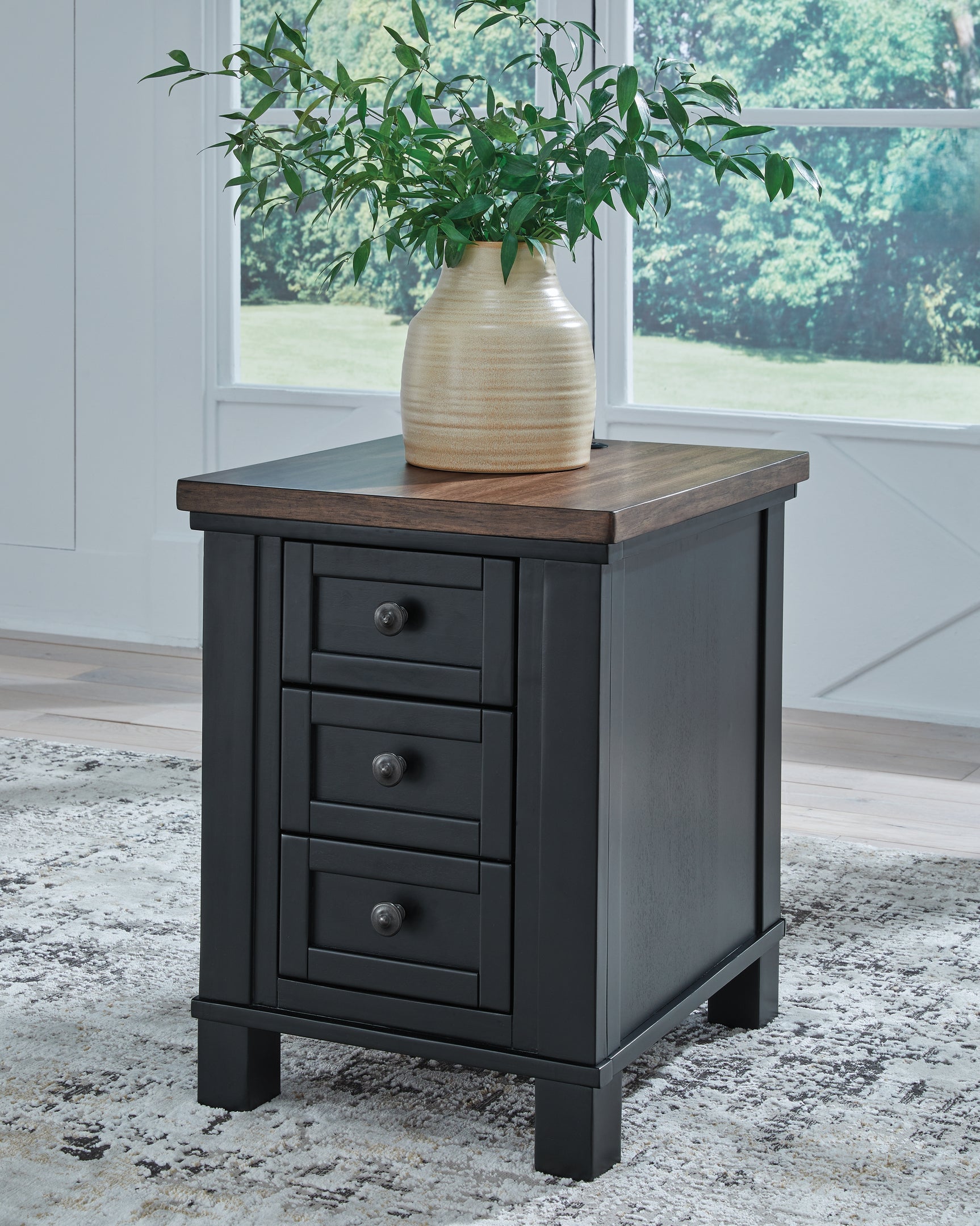 Wildenauer Brown/Black Lift-top Coffee Table and 2 Chairside End Tables - Ornate Home