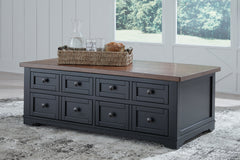 Wildenauer Brown/Black Lift-top Coffee Table and 2 Chairside End Tables - Ornate Home