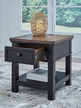 Wildenauer Brown/Black Rectangular End Table (Online Special Price) - Ornate Home