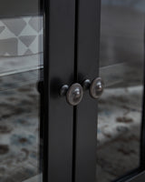 Wildenauer Brown/Black XL TV Stand w/Fireplace Option - Ornate Home