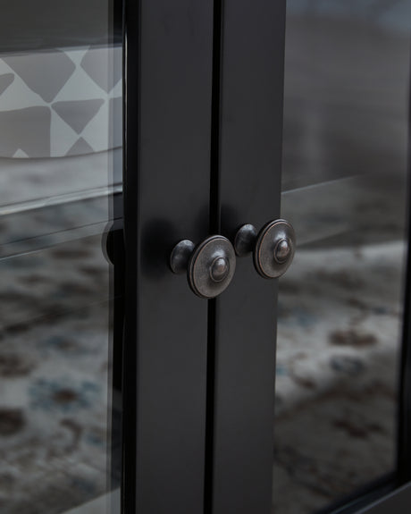 Wildenauer Brown/Black XL TV Stand w/Fireplace Option - Ornate Home