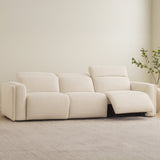 Wilder Flecked Oat Power Recliner Sofa - Ornate Home