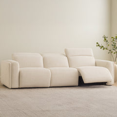 Wilder Flecked Oat Power Recliner Sofa - Ornate Home
