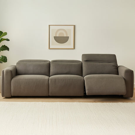Wilder Soft Taupe Power Recliner Sofa - Ornate Home