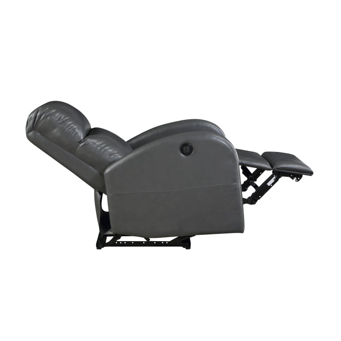 Wiley Gray Power Reclining Chair - Ornate Home