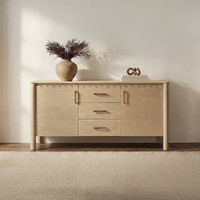 Wiley Natural 3 Drawer Sideboard - Ornate Home