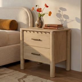 Wiley Natural Nightstand - Ornate Home