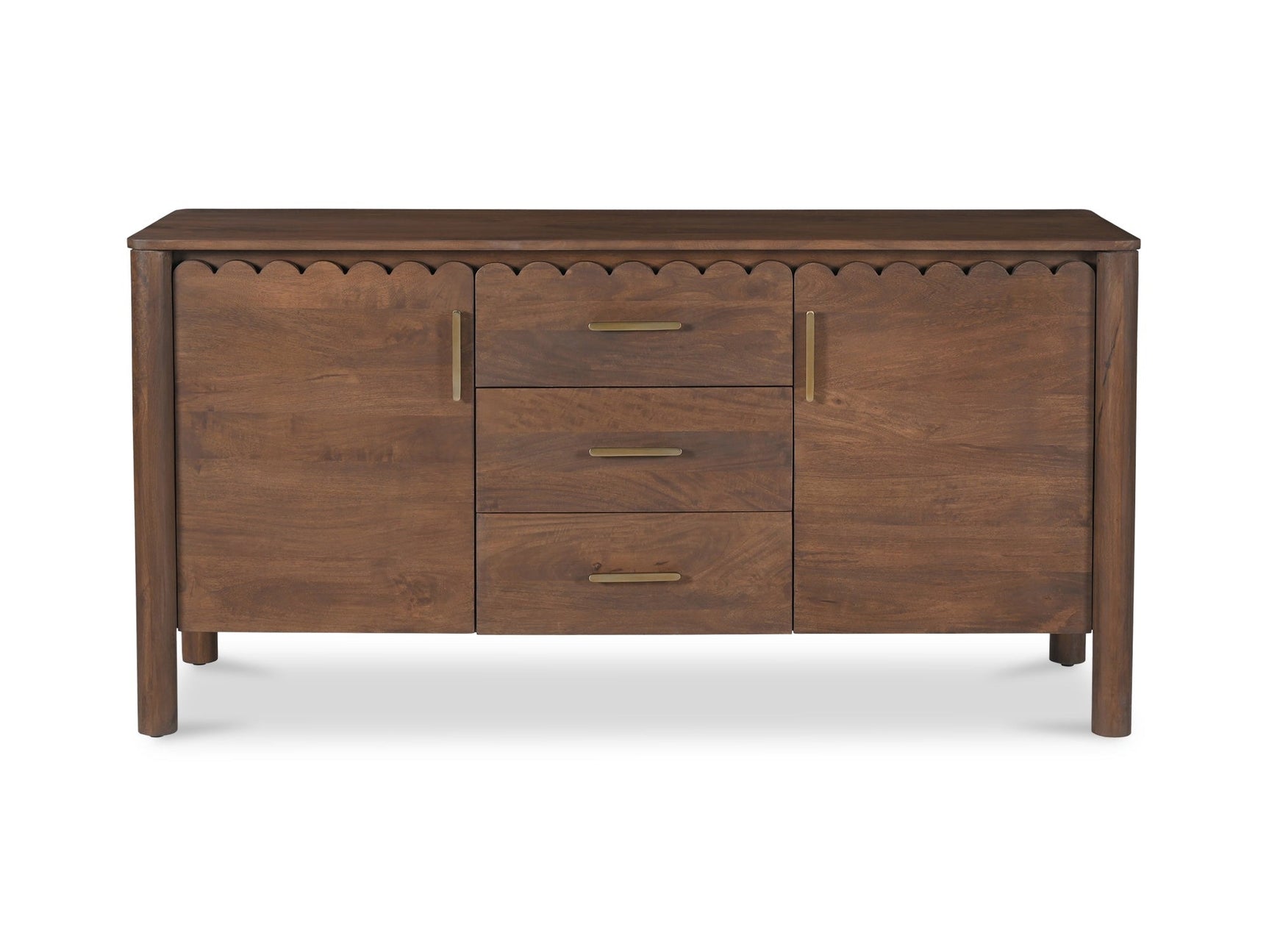 Wiley Vintage Brown 3 Drawer Sideboard - Ornate Home