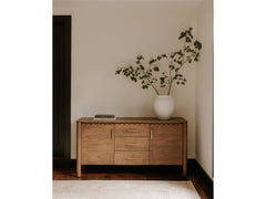 Wiley Vintage Brown 3 Drawer Sideboard - Ornate Home