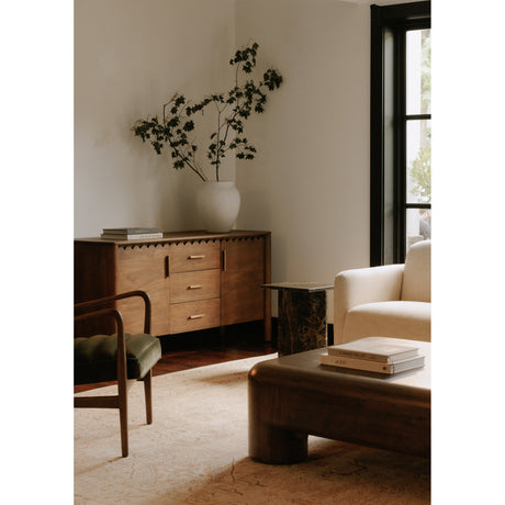 Wiley Vintage Brown 3 Drawer Sideboard - Ornate Home